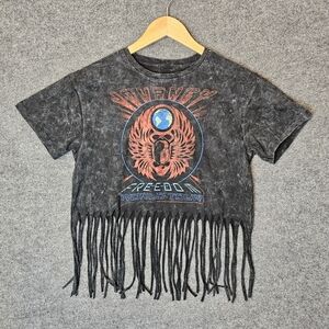 Rock On! Vintage‎ Vibe Journey "Freedom World Tour" Fringe Graphic Tee